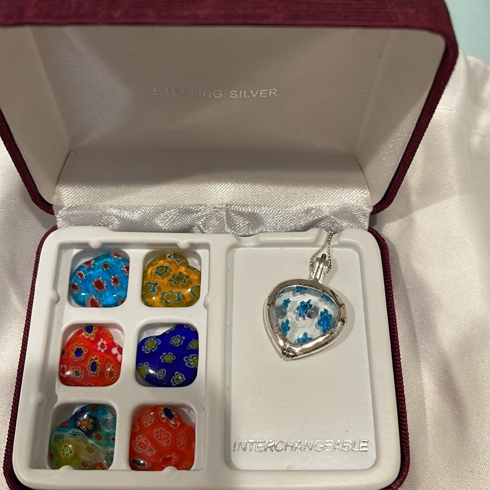 925 Silver Sterling Interchangeable Necklace - image 1